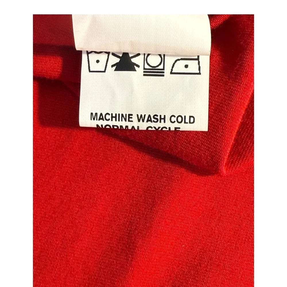 eShakti Red‎ Navy Nautical Button Strap A Line Dress Size 0